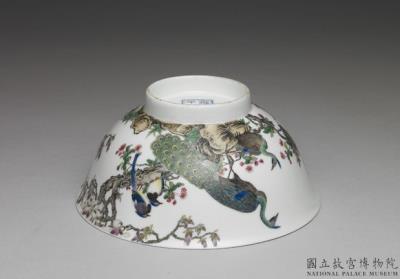 图片[3]-Bowl with peacock in falangcai painted enamels, Qing dynasty, Yongzheng reign 1723-1736-China Archive